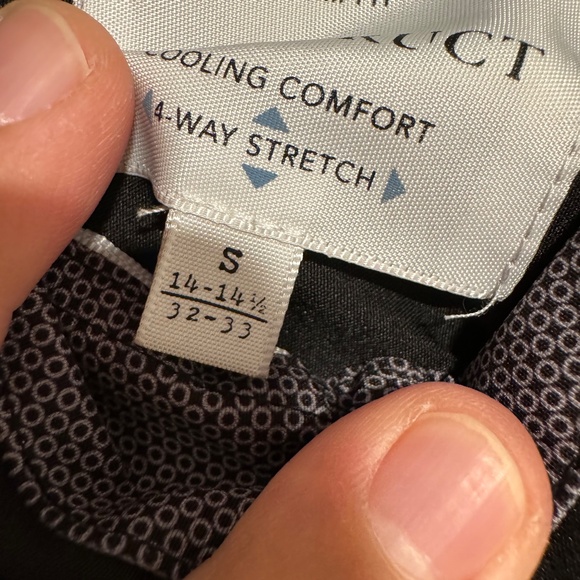 Con.Struct Men's Dress Shirt Slim Fit Button-Down Stretch Cooling Black - Size M - Picture 9 of 9